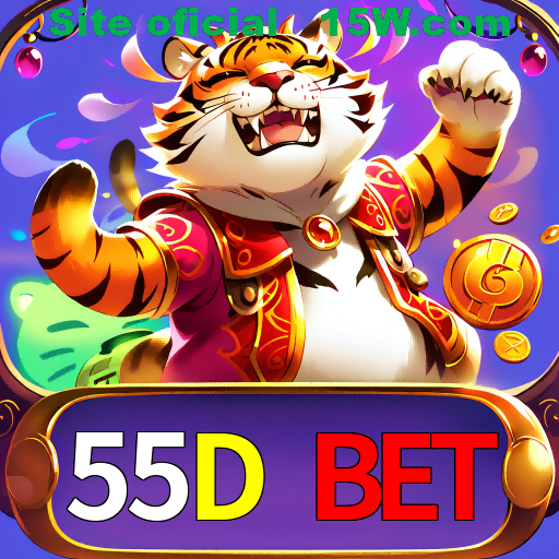 Imagem promocional da 55D Bet mostrando a plataforma e suas vantagens